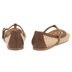 Aerati ballet flat khaki natural