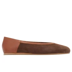 Aeropi ballet flat brown cotto