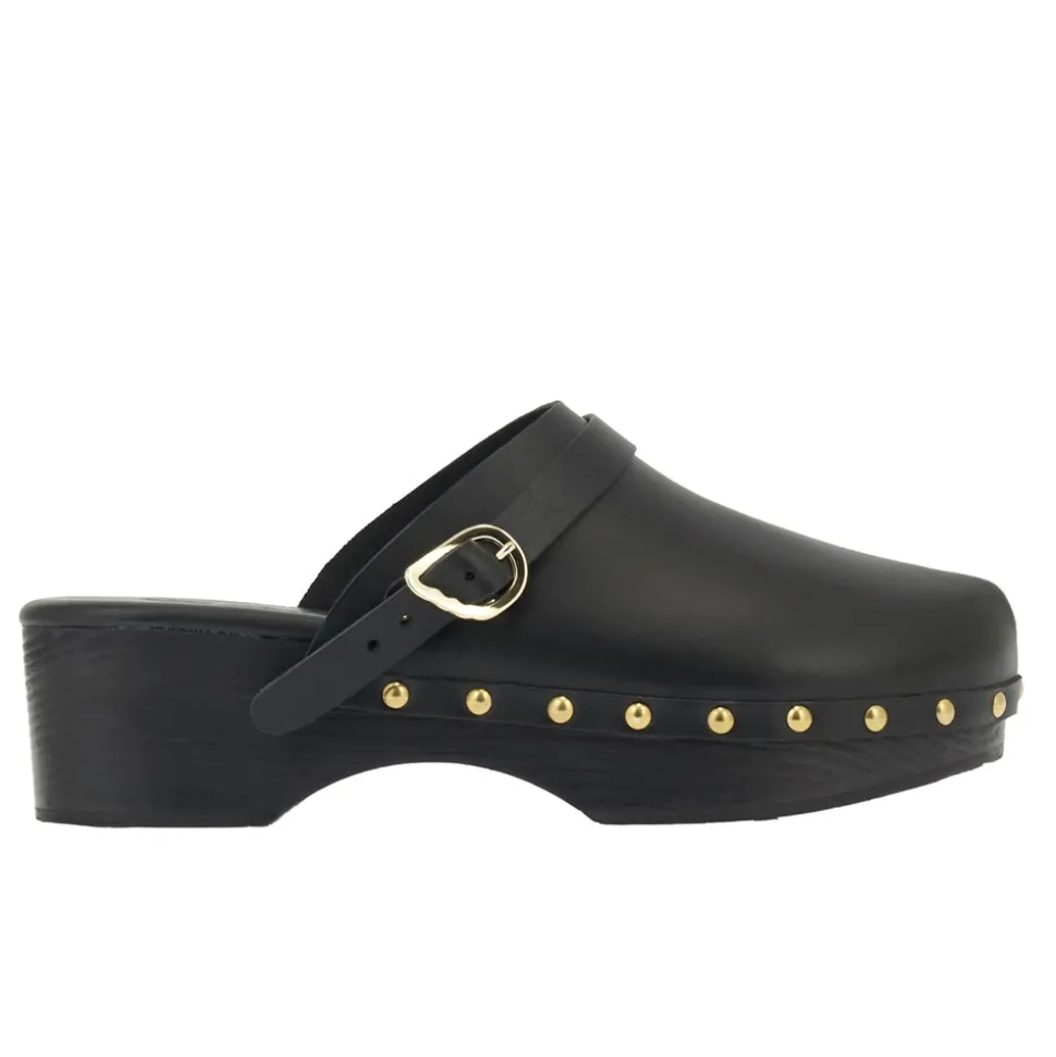 Classic closed clog black