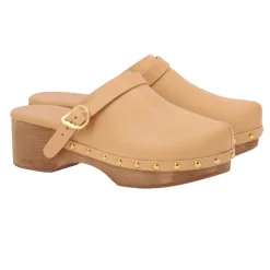 Classic closed clog natural