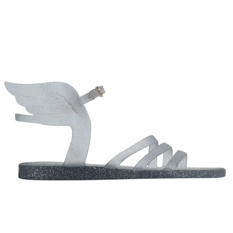 Ikaria clear silver glitter