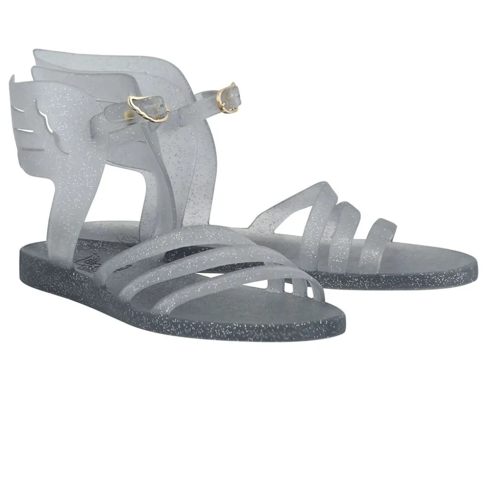 Ikaria clear silver glitter