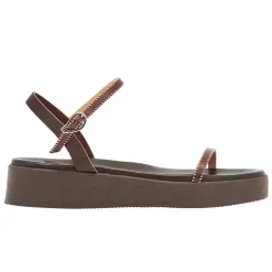 Irida stitch brown off white