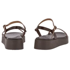 Irida stitch brown off white