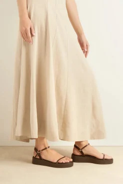 Irida stitch natural brown