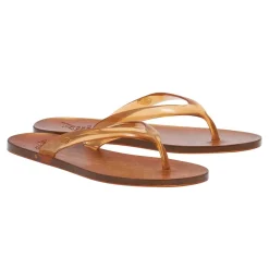 Jelly flip flop caramel