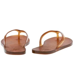 Jelly flip flop caramel