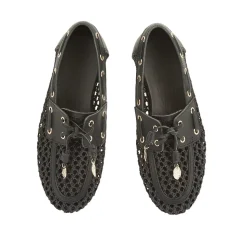 Pliaria boat shoe black