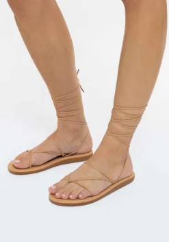 String flip flop natural