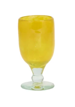 Wine glass light yellow