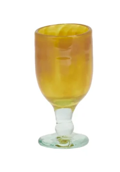 Wine glass yellow